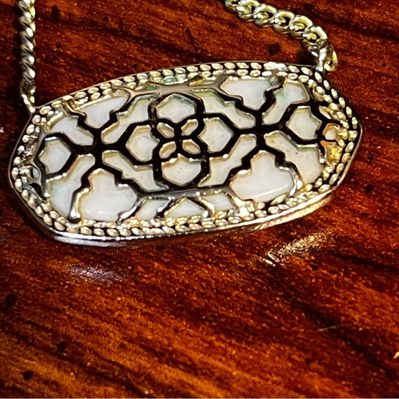 Kendra Scott Gold Necklace with Iridescent Opal Pendant - Picture 3 of 5